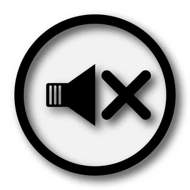 No sound icon. Internet button on white background - Photo, Image