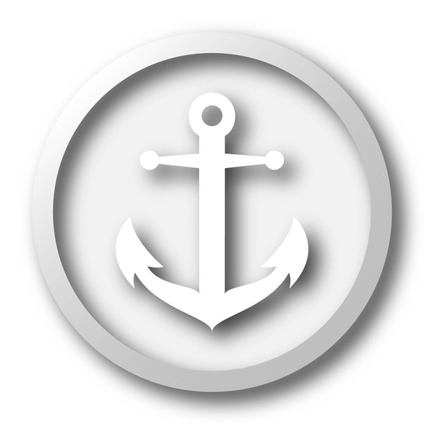 Anchor icon. Internet button on white background - Zdjęcie, obraz