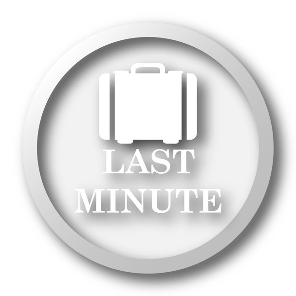 Last minute ikona. Internet tlačítko na bílém pozadí - Fotografie, Obrázek