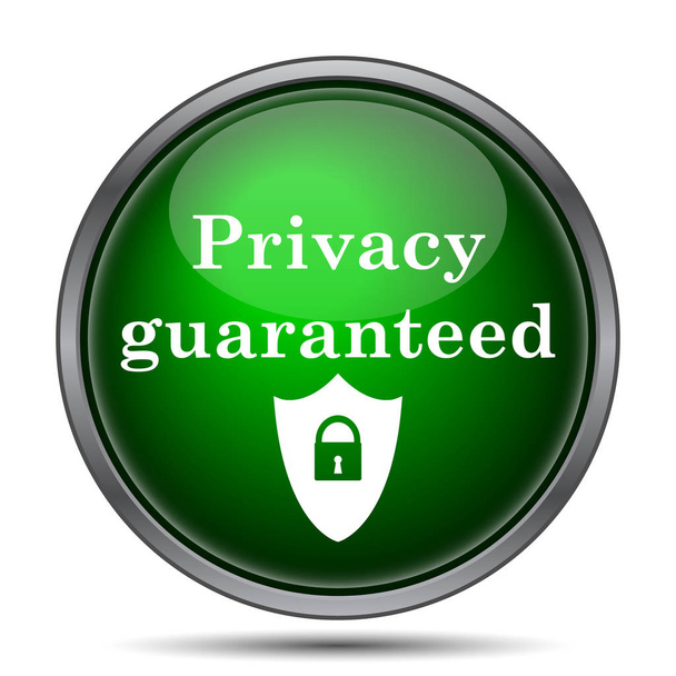 Prywatność jest gwarantowana ikona - Zdjęcie, obraz