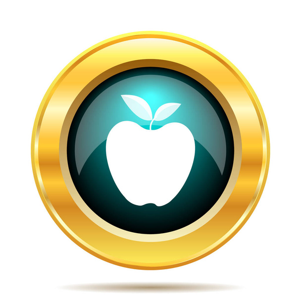 Icono de Apple. Botón de Internet sobre fondo blanco
 - Foto, Imagen