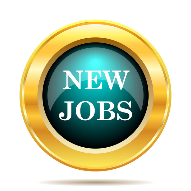 New jobs icon. Internet button on white background - Photo, Image