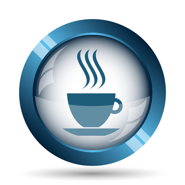 cup icon. Internet button on white background - Photo, Image
