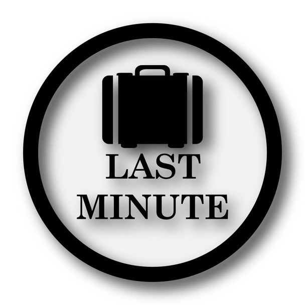 Last-Minute-Symbol. Internet-Taste auf weißem Hintergrund - Foto, Bild