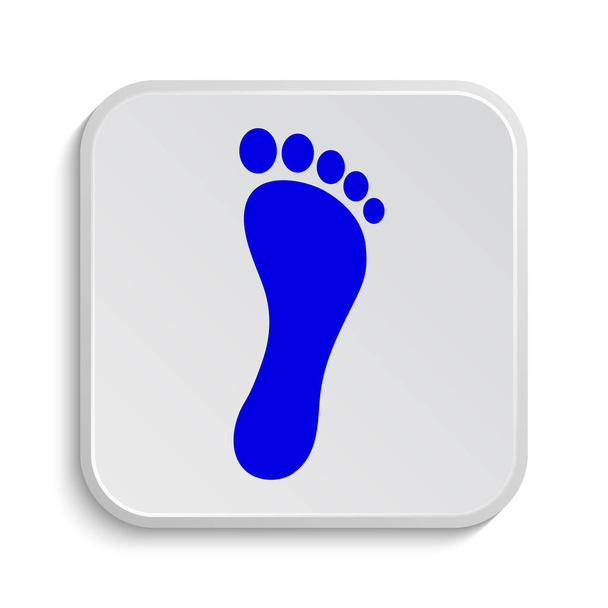 Foot print icon. Internet button on white background - Φωτογραφία, εικόνα