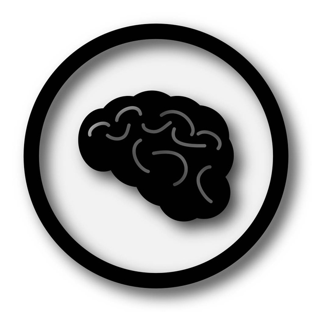 Значок мозку. кнопка Інтернету на білому тлі
 - Фото, зображення