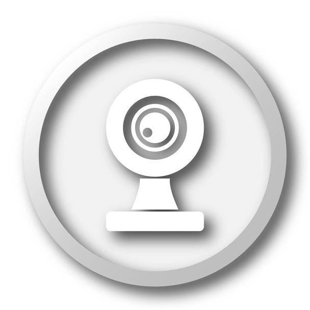 Webcam icon. Internet button on white background - Foto, Imagen