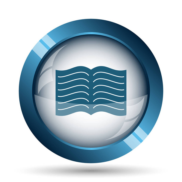 Book icon. Internet button on white background - Photo, Image