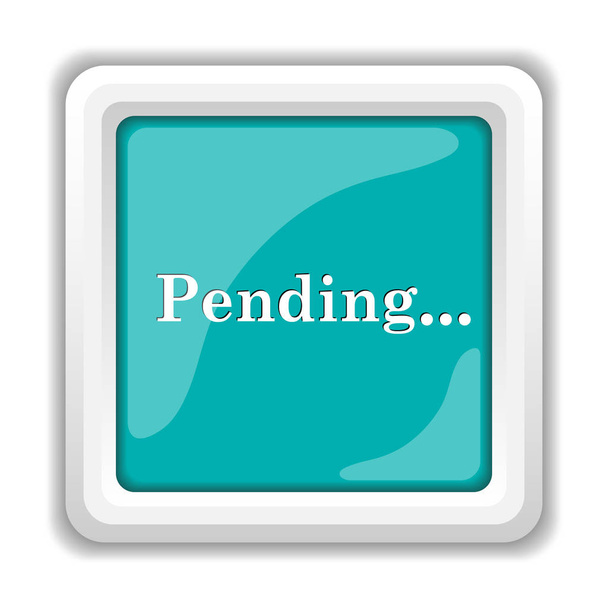 Pending icon. Internet button on white background - Photo, Image