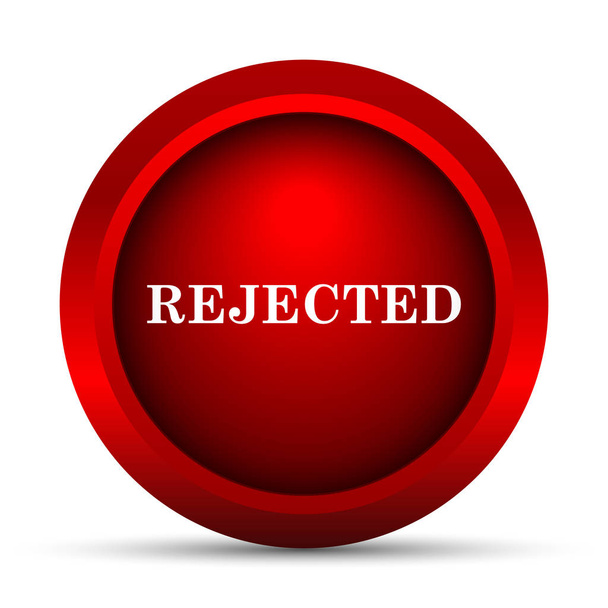 Ikone abgelehnt. Internet-Taste auf weißem Hintergrund - Foto, Bild