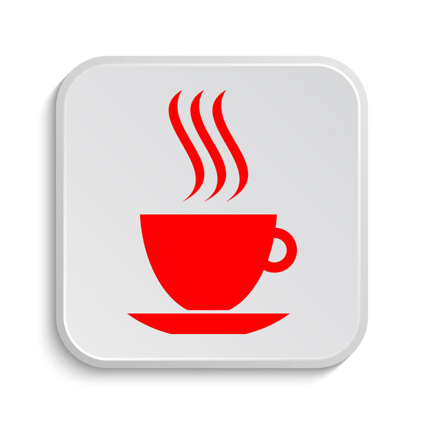 cup icon. Internet button on white background - Fotografie, Obrázek