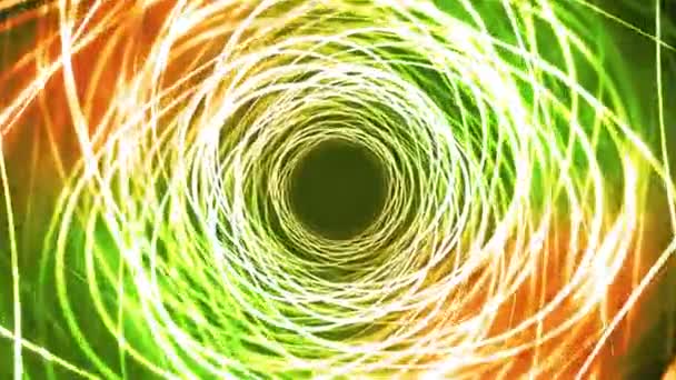 緑の波状縞トンネル運動 - 映像、動画