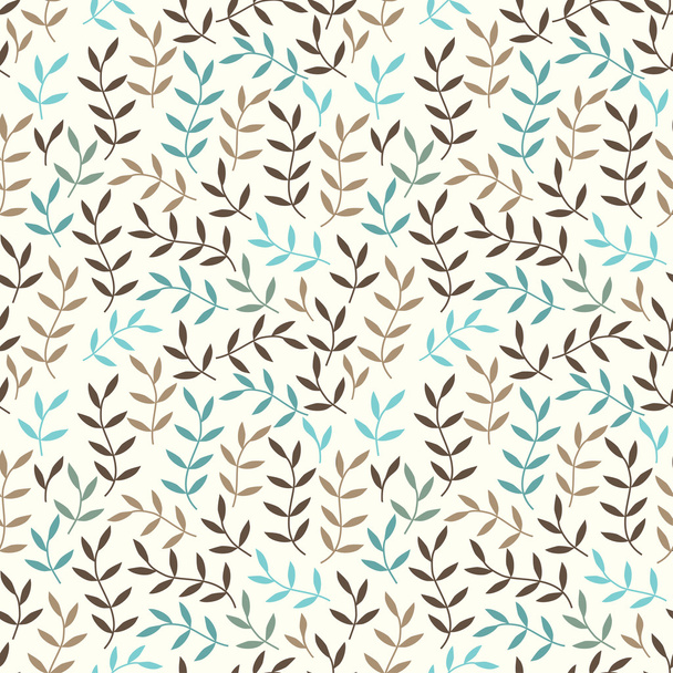 Seamless pattern with leaf - ベクター画像