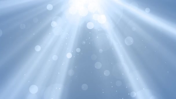 Subtilní nebeské světelné paprsky a Bokeh - Záběry, video