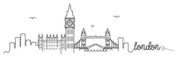 Londres ciudad skyline diseño, vector de ilustración
 - Vector, imagen