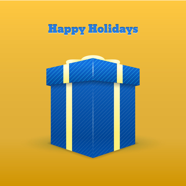 Gift greeting card - Happy holiday. - Vector, Image