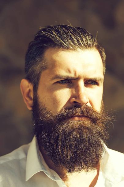 Bearded man outdoor - Zdjęcie, obraz