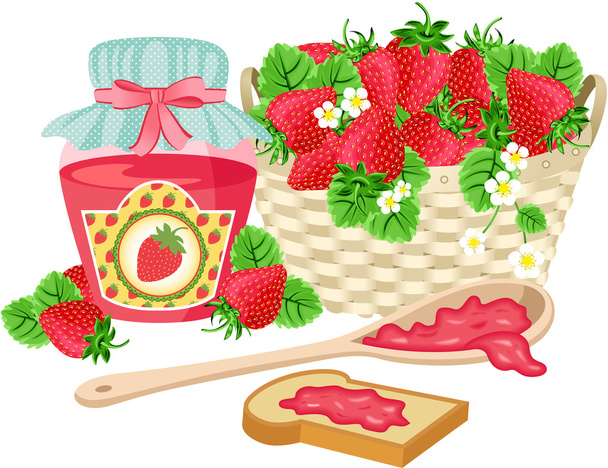 Strawberry Jam - Vector, Image