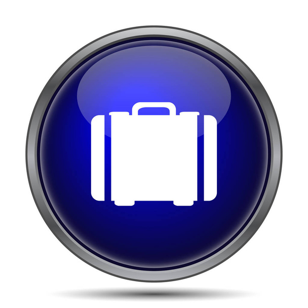Icona della valigia. Pulsante Internet su sfondo bianco
 - Foto, immagini