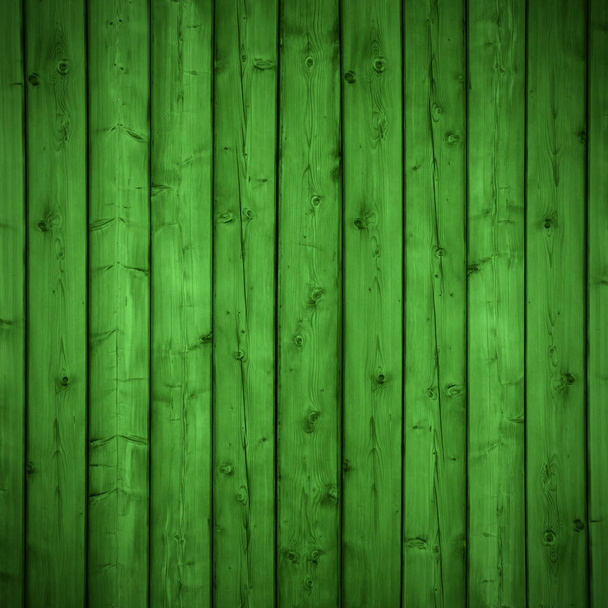 natural pattern wooden texture or green planks background - Foto, imagen