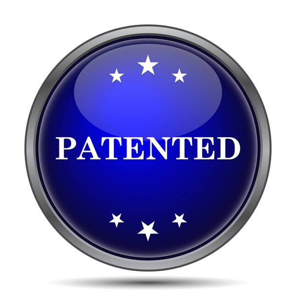Icona brevettata. Pulsante Internet su sfondo bianco
 - Foto, immagini