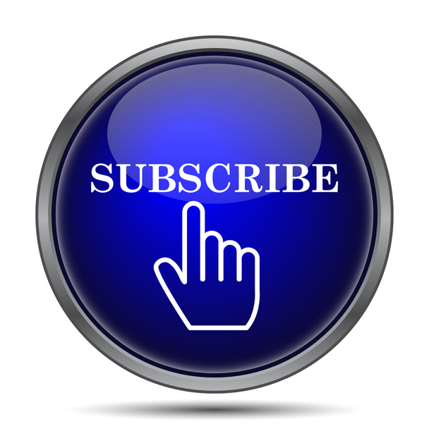 Subscribe icon. Internet button on white background - Photo, Image