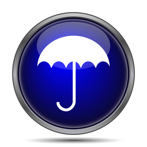 Esernyő ikonra. Internet gomb fehér háttér - Fotó, kép