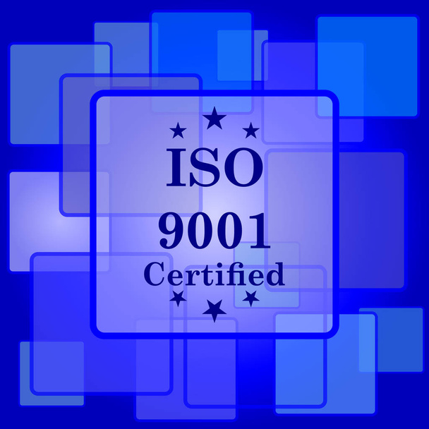 ikona ISO9001 - Vektor, obrázek
