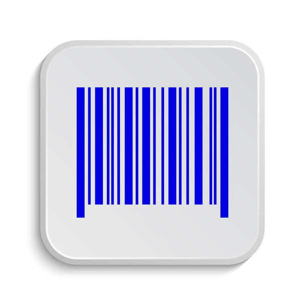 Barcode pictogram. Internet knop op witte achtergrond - Foto, afbeelding