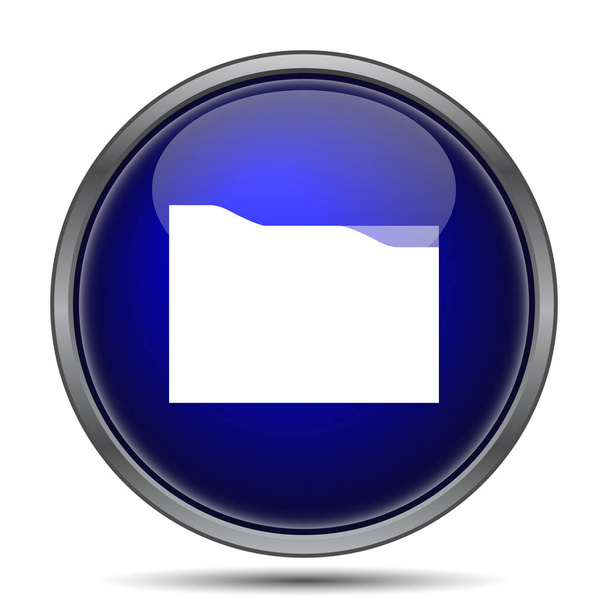 Folder icon. Internet button on white background - 写真・画像