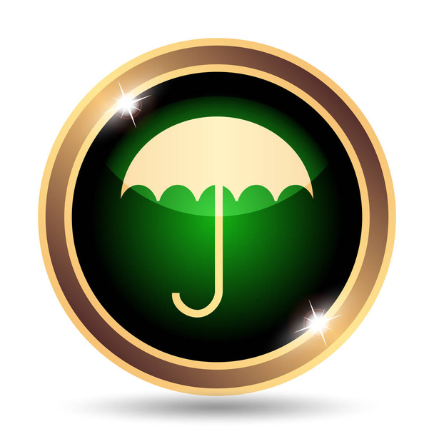 Icona dell'ombrello. Pulsante Internet su sfondo bianco
 - Foto, immagini