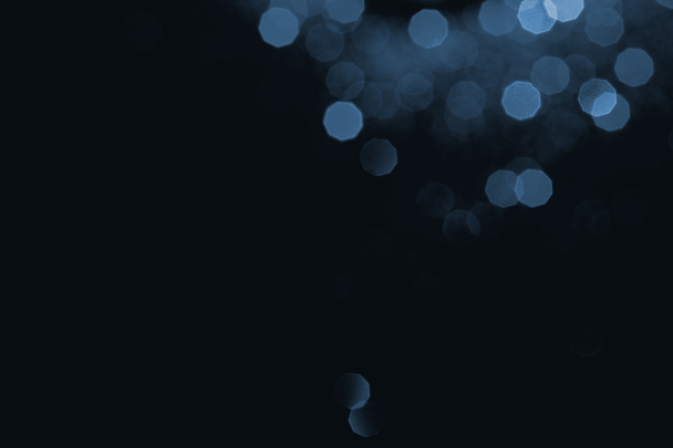 abstract dark background with blue bokeh   - Photo, Image