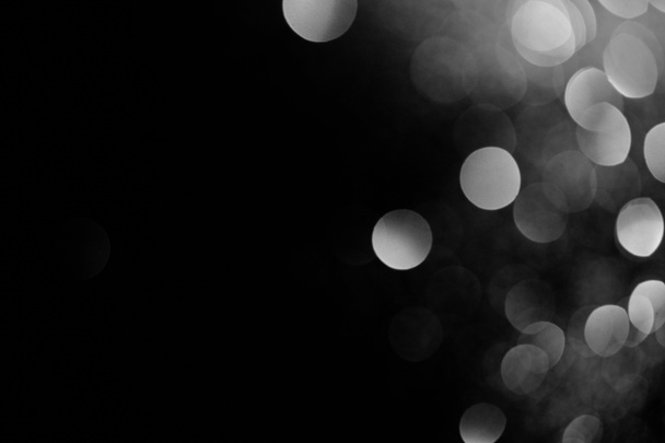 abstract dark background with beautiful sparking silver bokeh - Photo, Image