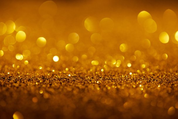 abstract background with gold glitter and bokeh - Photo, Image