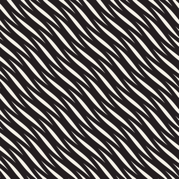 Διάνυσμα απρόσκοπτη μαύρο και άσπρο κυματιστές γραμμές απλό μοτίβο. Αφηρημένα φόντο γεωμετρικά - Διάνυσμα, εικόνα
