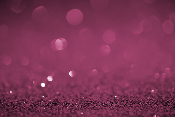 abstract purple glitter with bokeh on background - Foto, afbeelding