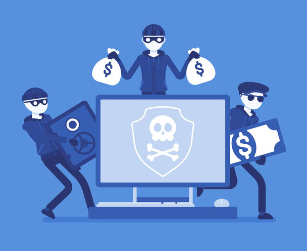 Електронні крадіжки небезпеки
 - Вектор, зображення