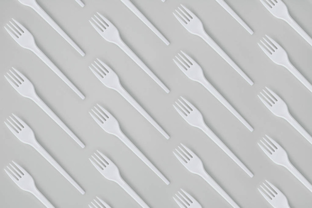 Fork Flat Lay Pattern - Zdjęcie, obraz