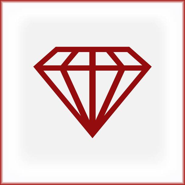 linie diamond vektorové ikony - Vektor, obrázek