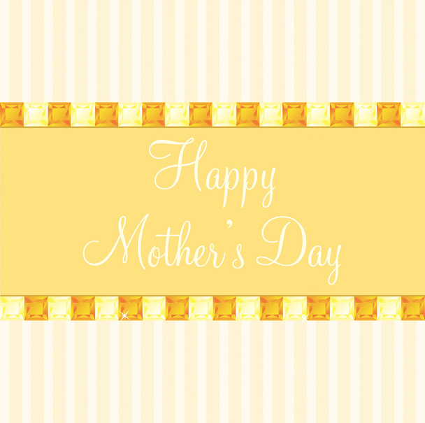 Mother's Day gem card - Vector, Image