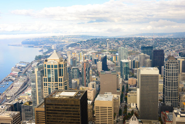 Panorama Seattlu prostor jehly - Fotografie, Obrázek