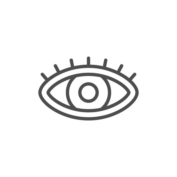 Icône ligne des yeux - Vecteur, image