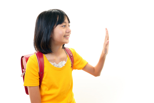 Portrait of an Asian schoolgirl - Photo, Image