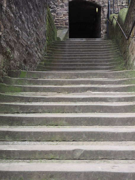 Steep steps linking the Old Town with the New Town in Edinburgh, UK - Foto, Bild