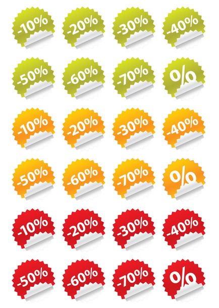 stickers verkoop - Vector, afbeelding