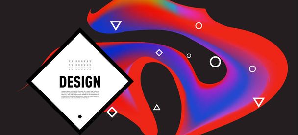 Manifesto moderno flusso colorato. Art design per il tuo progetto di design. Illustrazione vettoriale
  - Vettoriali, immagini