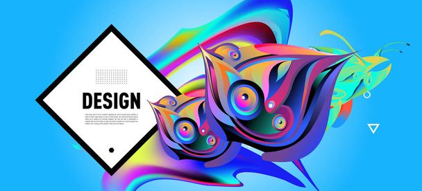 Manifesto moderno flusso colorato. Art design per il tuo progetto di design. Illustrazione vettoriale
  - Vettoriali, immagini