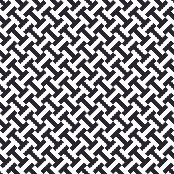 Seamless intermeshing geometric pattern background - Vector, Image