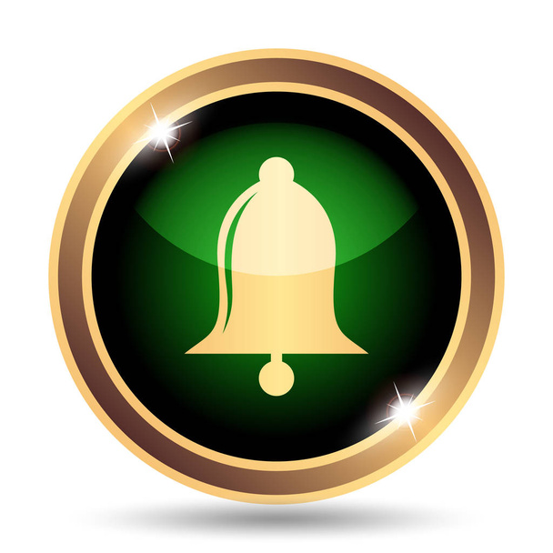 Bell icon. Internet button on white background - Foto, Imagen