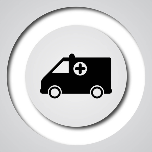 Icona dell'ambulanza. Pulsante Internet su sfondo bianco
 - Foto, immagini